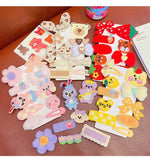 WANGAIYAO Children's Hair Clip Set - 10 Pieces Cartoon Hairpin