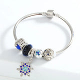 Kids DIY Beaded Bracelet Net Hand Decoration Sunflower Alloy Bracelet