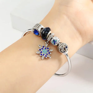 Kids DIY Beaded Bracelet Net Hand Decoration Sunflower Alloy Bracelet