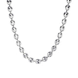 Retro Stainless Steel Coffee Bean Necklace 60cm Long