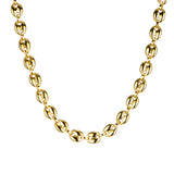 Retro Stainless Steel Coffee Bean Necklace 60cm Long