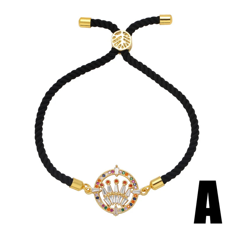 WANGAIYAO Demon Eye Palm Bracelet - Adjustable Braided Bracelet