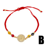 WANGAIYAO Demon Eye Palm Bracelet - Adjustable Braided Bracelet