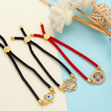 WANGAIYAO Demon Eye Palm Bracelet - Adjustable Braided Bracelet