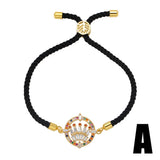 WANGAIYAO Demon Eye Palm Bracelet - Adjustable Braided Bracelet