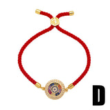 WANGAIYAO Demon Eye Palm Bracelet - Adjustable Braided Bracelet