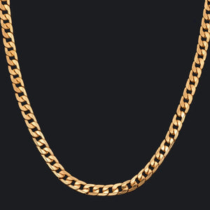 Hip-Hop Necklace 60cm Gold-Plated Domineering Men's Jewelry