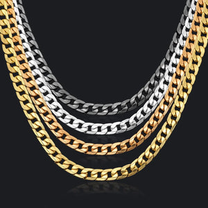 Hip-Hop Necklace 60cm Gold-Plated Domineering Men's Jewelry