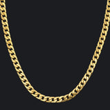 Hip-Hop Necklace 60cm Gold-Plated Domineering Men's Jewelry