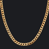 Hip-Hop Necklace 60cm Gold-Plated Domineering Men's Jewelry