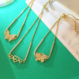 WANGAIYAO cold wind butterfly love bracelet for girls