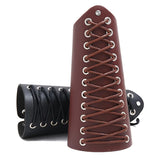 WANGAIYAO Wide Leather Bracelet Rock Punk Style