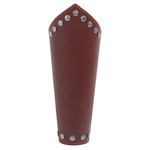 WANGAIYAO Rivet Wide Leather Bracelet Wrist Guard