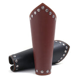 WANGAIYAO Rivet Wide Leather Bracelet Wrist Guard