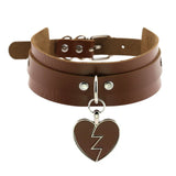 Gothic Sexy Lightning Heart Double Layer Necklace