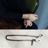 925 Silver Minimalist Square Letter Bracelet