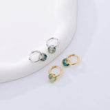 925 Silver Abalone Shell Drop Earrings Women Boho Wedding Party Piercing