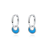 925 Silver Abalone Shell Drop Earrings Women Boho Wedding Party Piercing