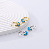 925 Silver Abalone Shell Drop Earrings Women Boho Wedding Party Piercing