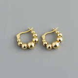 925 Silver Bohemia Circle Stud Earrings for Women
