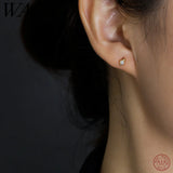 925 Silver Bohemian Baby Stud Earrings Zircon Jewelry