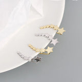 925 Silver Boho Star Stud Earrings for Women