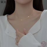 925 Silver Cross Link Chain Necklace for Women