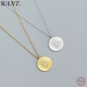 925 Silver Snake Chain Necklace Bohemian Gothic Party Jewelry