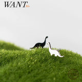 925 Silver Dinosaur Stud Earrings for Women Teen Party Jewelry