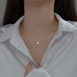925 Silver Shell Heart Pendant Necklace Women Party Jewelry Gift