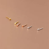 925 Silver Mini Love Heart Stud Earrings for Girls - Romantic Jewelry