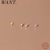 925 Silver Mini Love Heart Stud Earrings for Girls - Romantic Jewelry