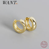 925 Silver Zircon Crown Stud Earrings for Women