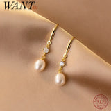 925 Sterling Silver Baroque Pearl Pendant Earrings Set