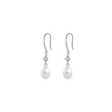 925 Sterling Silver Baroque Pearl Pendant Earrings Set