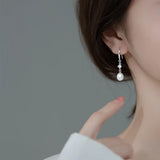 925 Sterling Silver Baroque Pearl Pendant Earrings Set