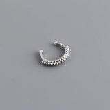 Sterling Silver Ear Cuff Non Piercing Ear Clip Earrings