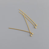 925 Silver All-match Ear Buckle Earrings for Women DIY Hoop Drop