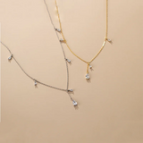 925 Silver Box Cuban Link Chain Necklace for Women