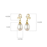 925 Silver Pearl Butterfly Pendant Earrings Romantic Wedding Jewelry
