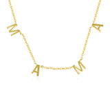 925 Silver MAMA Choker Necklace Mother's Gift