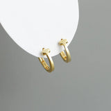 Sterling Silver Letter T Hugging Earrings Punk Rock Jewelry