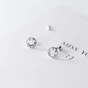 925 Silver Spiral Bead Stud Earrings for Women