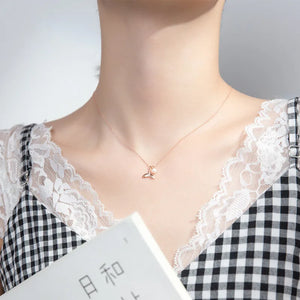 925 Silver Ocean Fishtail Pearl Pendant Necklace for Women