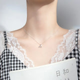 925 Silver Ocean Fishtail Pearl Pendant Necklace for Women