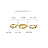 925 Silver Punk Wave Zircon Ear Clips Earrings Women Ear Cuff Golden Jewelry