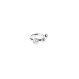 925 Silver Punk Wave Zircon Ear Clips Earrings Women Ear Cuff Golden Jewelry