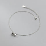 925 Silver Ocean Beach Link Chain Anklet for Women