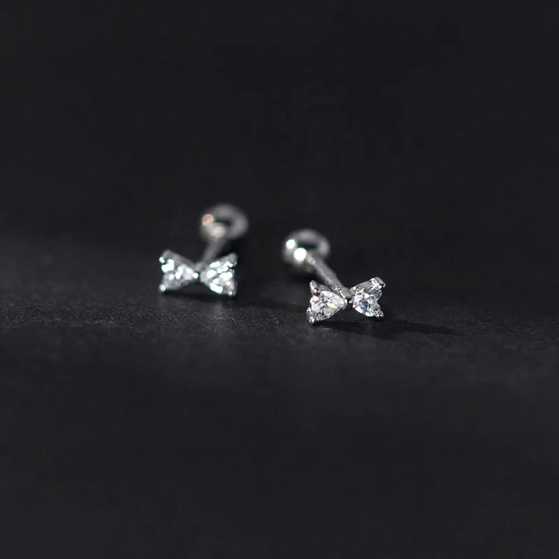 925 Silver Zirconia Stud Earrings for Women