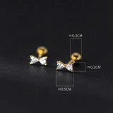 925 Silver Zirconia Stud Earrings for Women